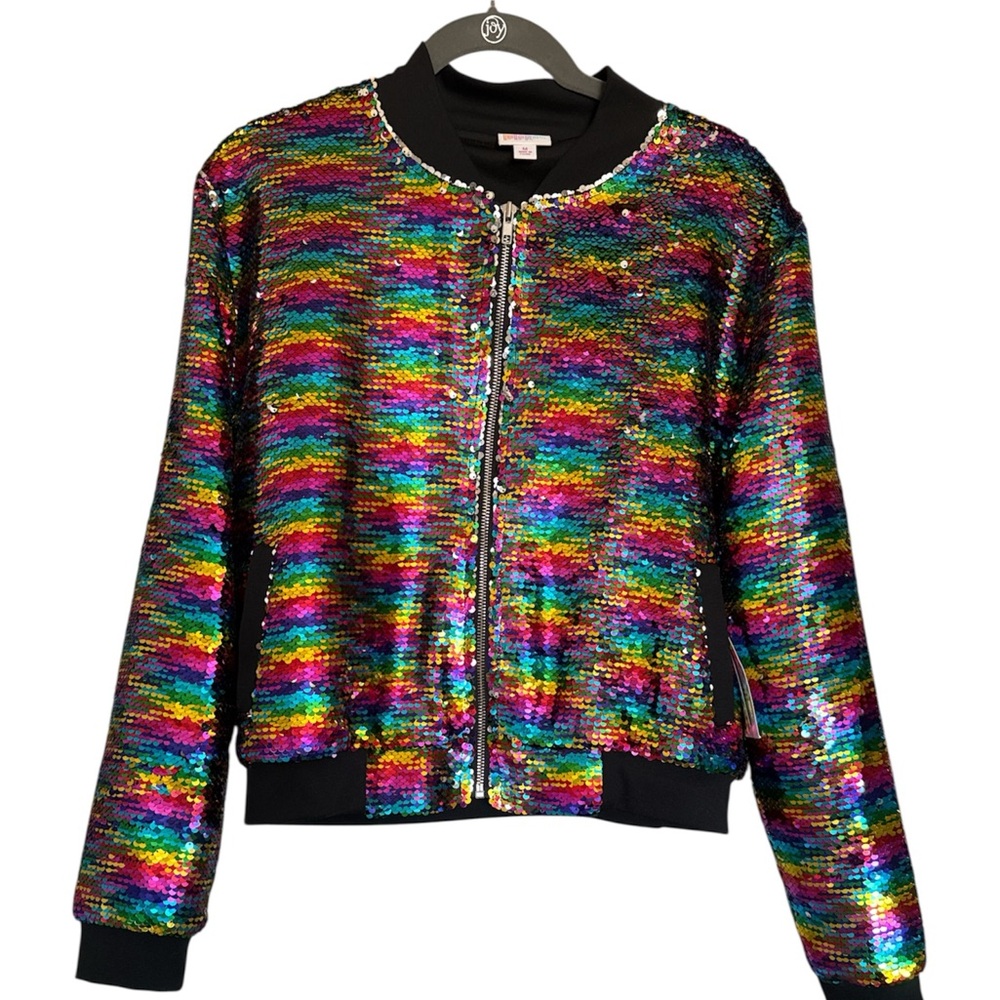 Donated - Lularoe Stevie Multicolor Sequin Women's Jacket Size Medium NWT